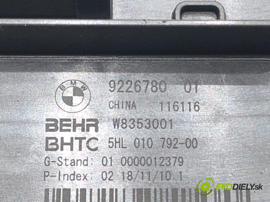 BMW 5 Touring (F11) 2009 - 2017    520 d 135 kW [184 KM] olej napędowy 2010 - 2014  Odpor, rezistor kúrenia vzduchu 9226780 (Odpor (rezistor) kúrenia)