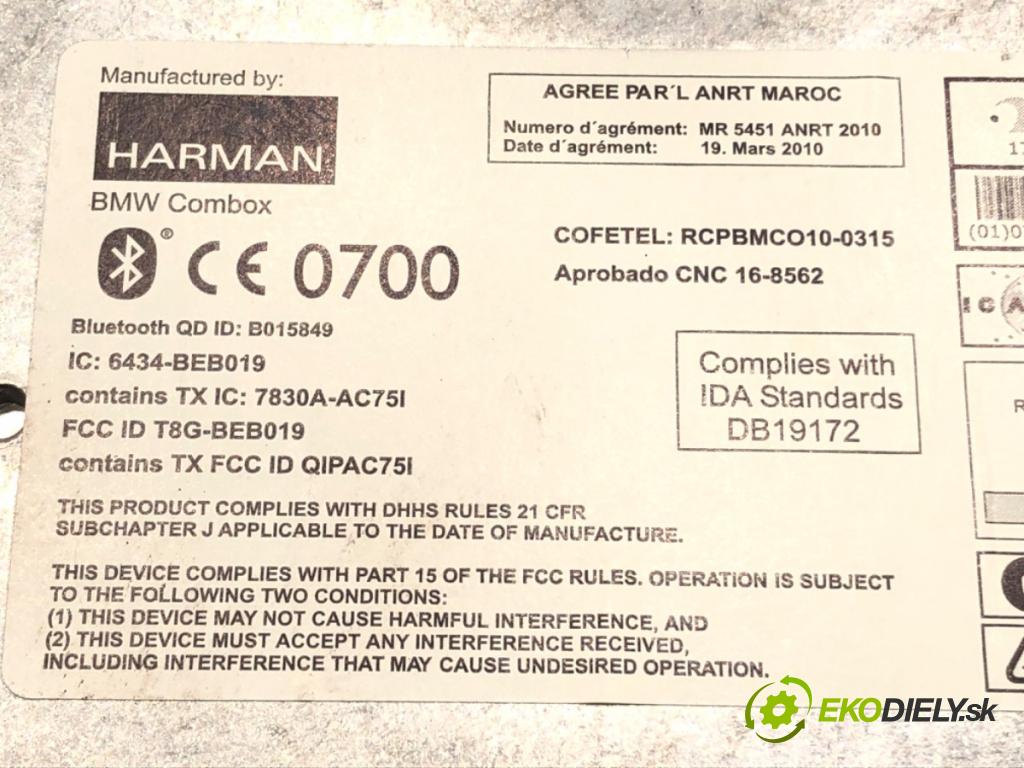 BMW 5 Touring (F11) 2009 - 2017    520 d 135 kW [184 KM] olej napędowy 2010 - 2014  Modul BLUETOOTH 9257151-01 (Riadiaca jednotka ostatné)