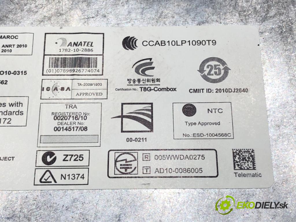 BMW 5 Touring (F11) 2009 - 2017    520 d 135 kW [184 KM] olej napędowy 2010 - 2014  Modul BLUETOOTH 9257151-01 (Riadiaca jednotka ostatné)