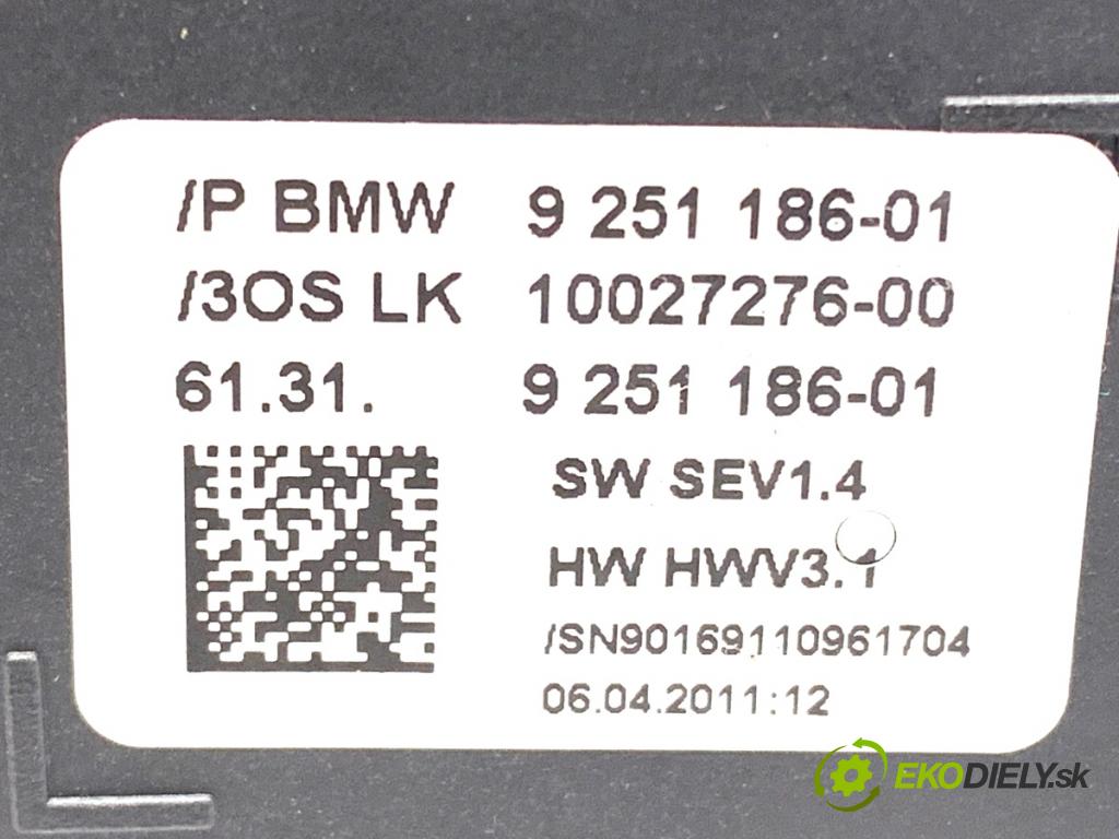 BMW 5 Touring (F11) 2009 - 2017    520 d 135 kW [184 KM] olej napędowy 2010 - 2014  kulisa 9251186 (Rýchlostné páky / kulisy)