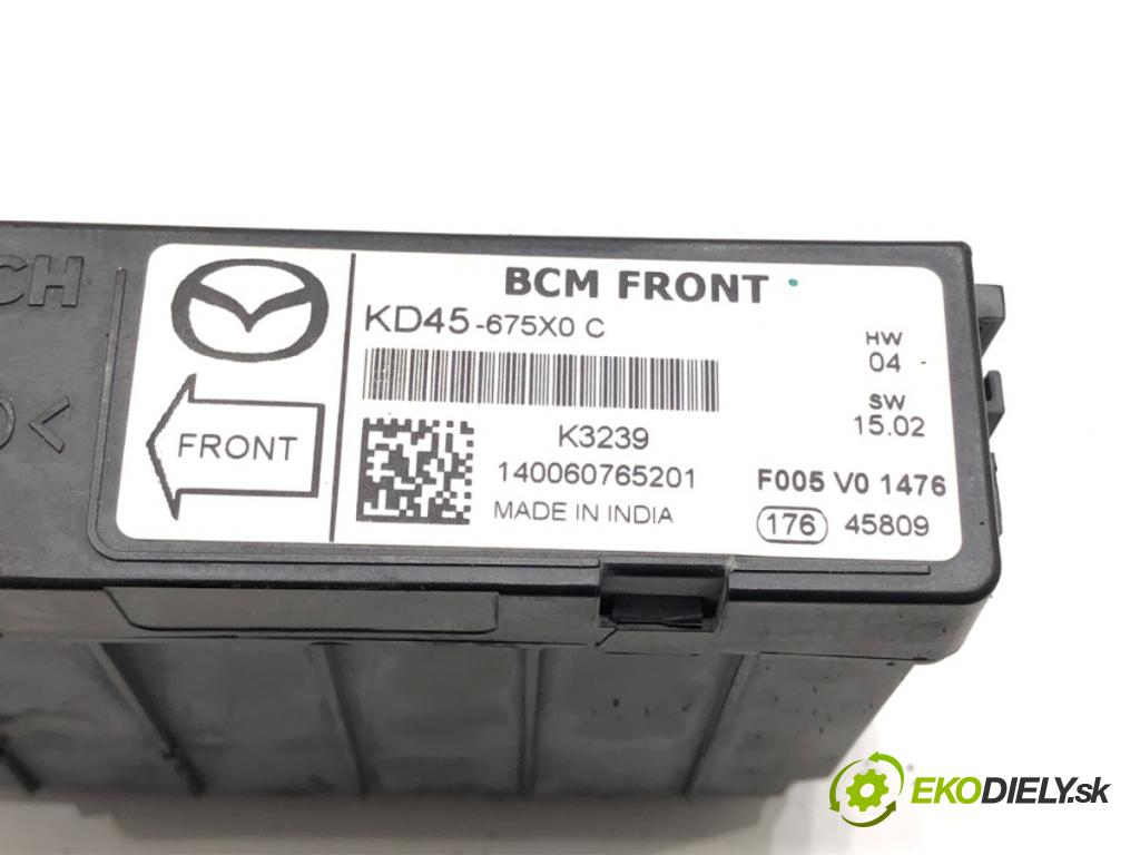 MAZDA 3 (BM, BN) 2013 - 2022    2.0 88 kW [120 KM] benzyna 2013 - 2022  Modul BCM KD45-675X0 (Riadiaca jednotka ostatné)