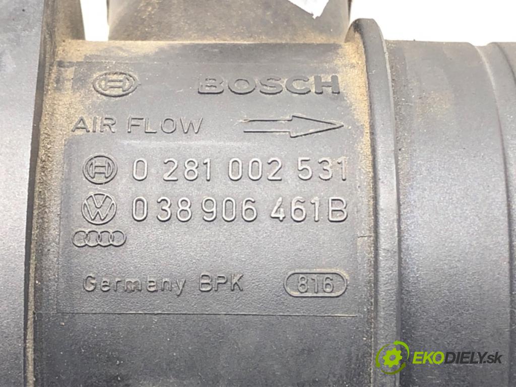 VW PASSAT B6 Variant (3C5) 2005 - 2011    1.9 TDI 77 kW [105 KM] olej napędowy 2005 - 2010  Váha vzduchu 038906461B (Váha vzduchu)