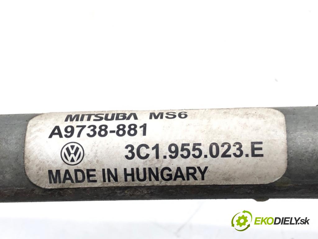 VW PASSAT B6 Variant (3C5) 2005 - 2011    1.9 TDI 77 kW [105 KM] olej napędowy 2005 - 2010  Mechanizmus stieračov predný 3C1955023E (Motorček stieračov predný)