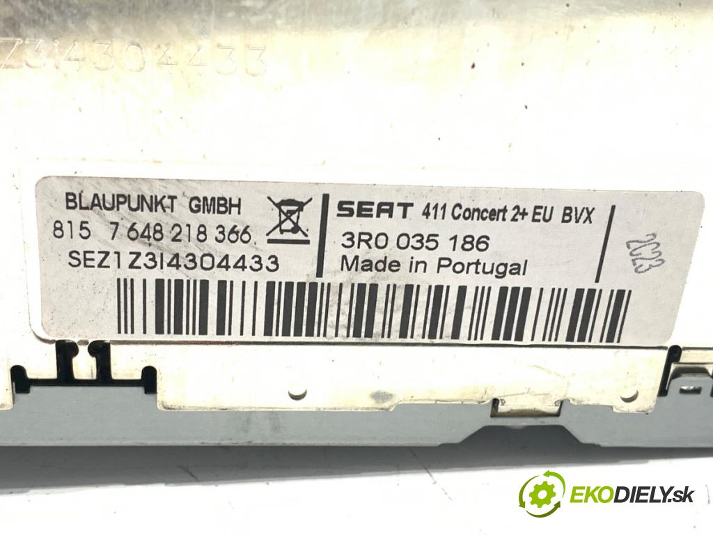 SEAT EXEO (3R2) 2008 - 2013    2.0 TDI 105 kW [143 KM] olej napędowy 2008 - 2013  RADIO 3R0035186 (Audio zariadenie)