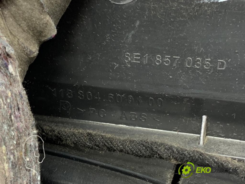 SEAT EXEO (3R2) 2008 - 2013    2.0 TDI 105 kW [143 KM] olej napędowy 2008 - 2013  Priehradka, kastlík spolujazdca 8E1857035D (Priehradka, kastlík)