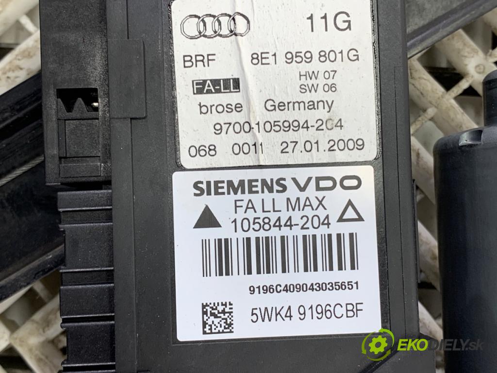 SEAT EXEO (3R2) 2008 - 2013    2.0 TDI 105 kW [143 KM] olej napędowy 2008 - 2013  mechanismus okna levý přední část 8E1959801G
