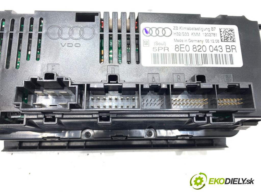 SEAT EXEO (3R2) 2008 - 2013    2.0 TDI 105 kW [143 KM] olej napędowy 2008 - 2013  Panel ovládania kúrenia 8E0820043BR (Prepínacie páčky pod volantom)