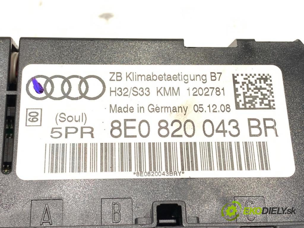 SEAT EXEO (3R2) 2008 - 2013    2.0 TDI 105 kW [143 KM] olej napędowy 2008 - 2013  Panel ovládania kúrenia 8E0820043BR (Prepínacie páčky pod volantom)