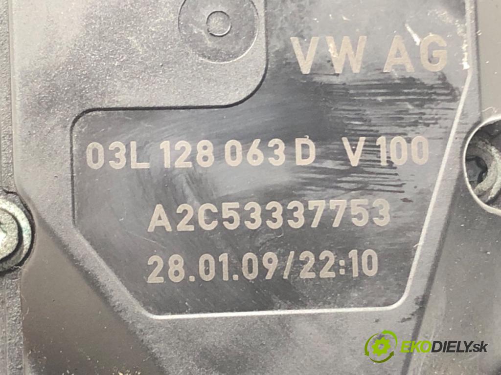SEAT EXEO (3R2) 2008 - 2013    2.0 TDI 105 kW [143 KM] olej napędowy 2008 - 2013  Škrtiaca klapka 03L128063D (Škrtiaca klapka)
