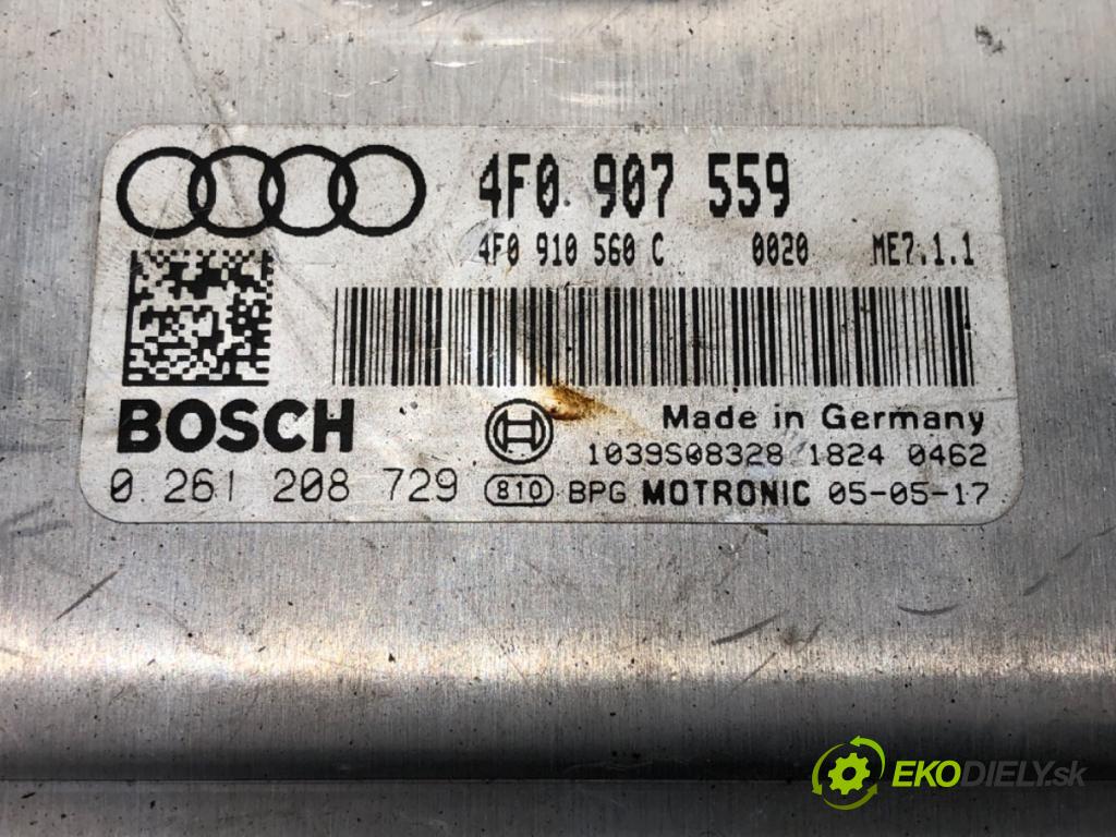 AUDI A6 C6 (4F2) 2004 - 2011    4.2 quattro 246 kW [335 KM] benzyna 2004 - 2006  riadiaca jednotka Motor 4F0907559 (Riadiaca jednotka)