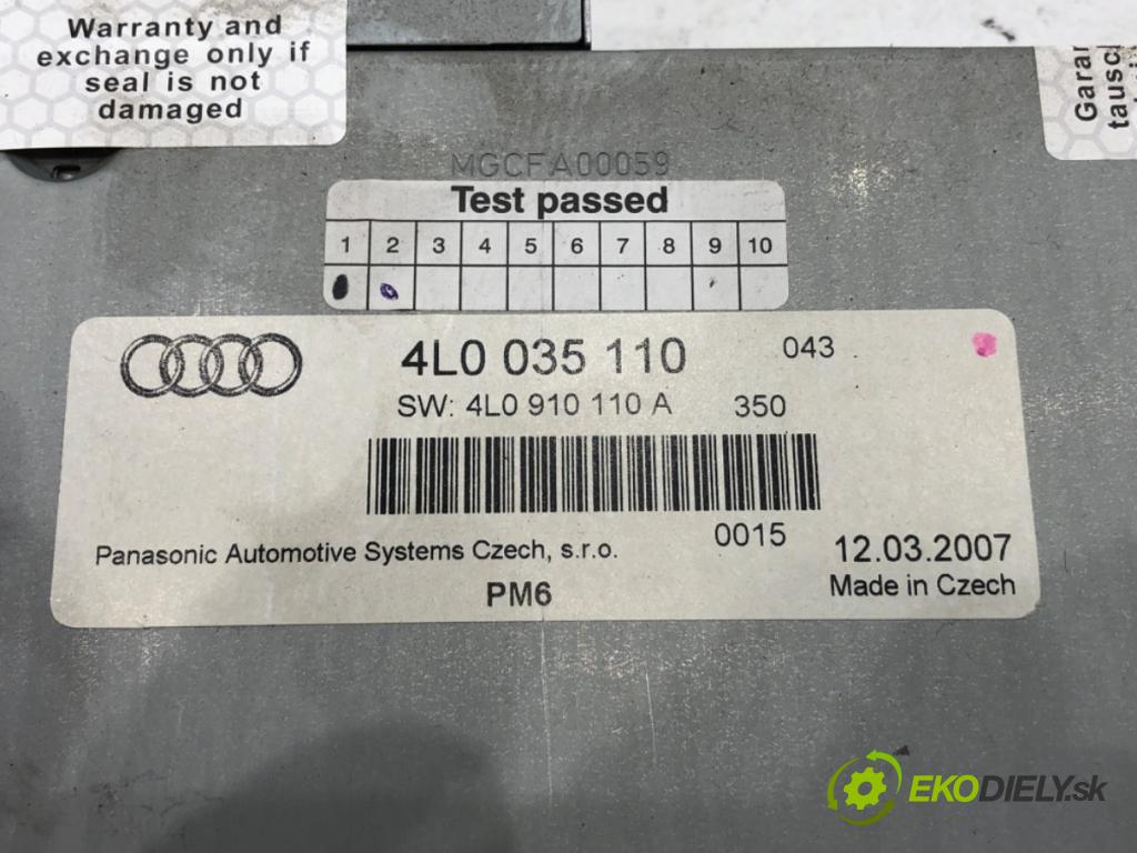 AUDI Q7 (4LB) 2006 - 2016    4.2 TDI quattro 240 kW [326 KM] olej napędowy 2007 - 2009  Menič CD 4L0035110 (CD meniče)
