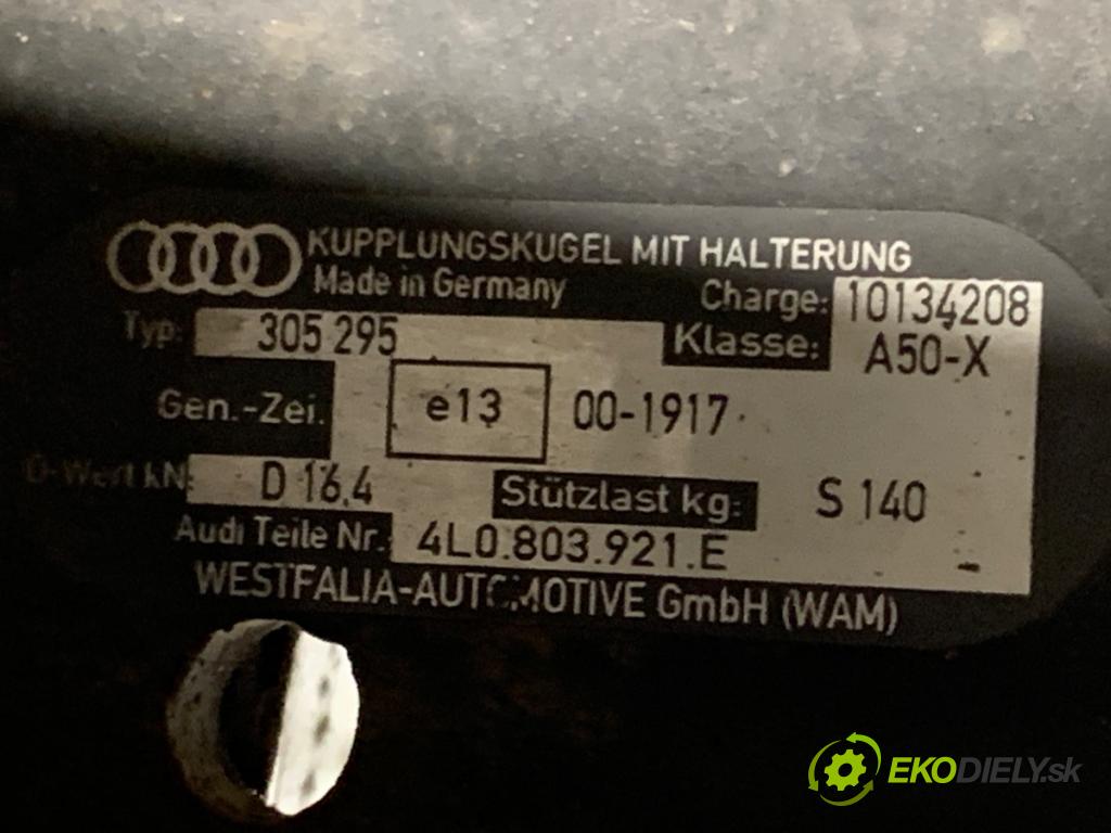 AUDI Q7 (4LB) 2006 - 2016    4.2 TDI quattro 240 kW [326 KM] olej napędowy 2007 - 2009  Hák tažné zařízení 4L0803921E (Tažná zařízení)