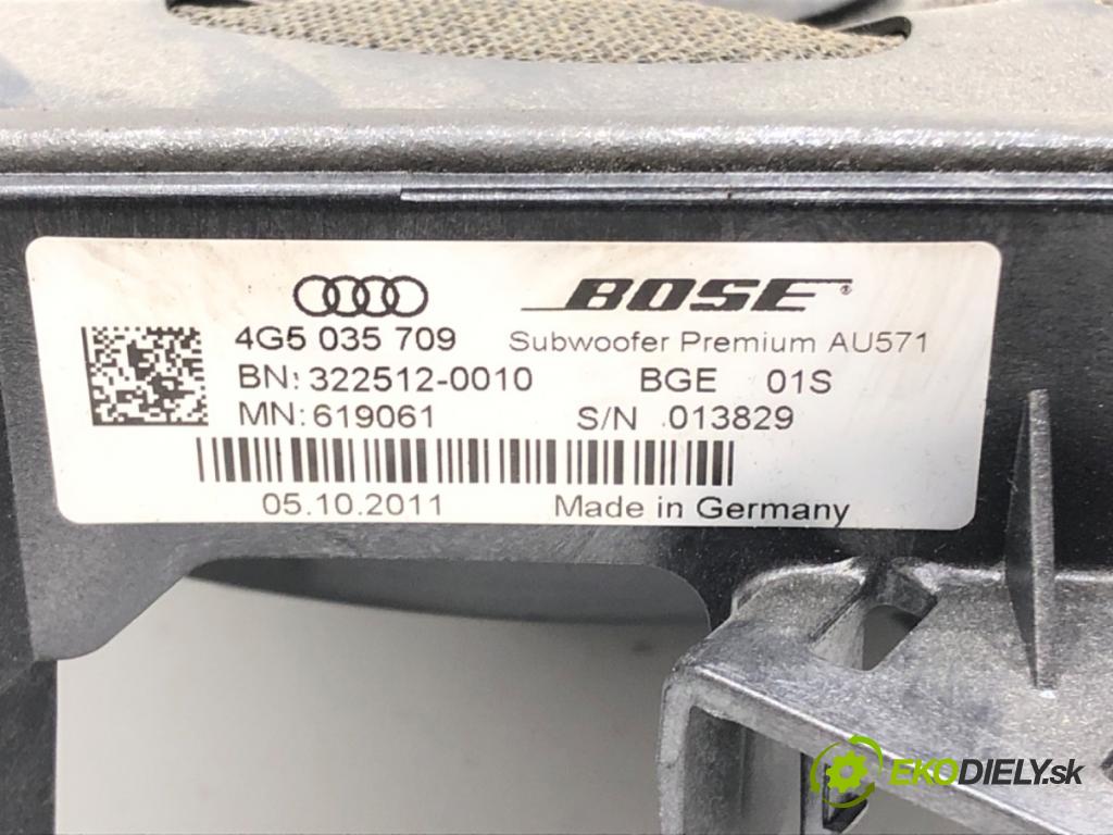 AUDI A6 C7 (4G2, 4GC) 2010 - 2018    3.0 TDI quattro 180 kW [245 KM] olej napędowy 2011 - 2018  subwoofer 4G5035709 (Audio zariadenie)