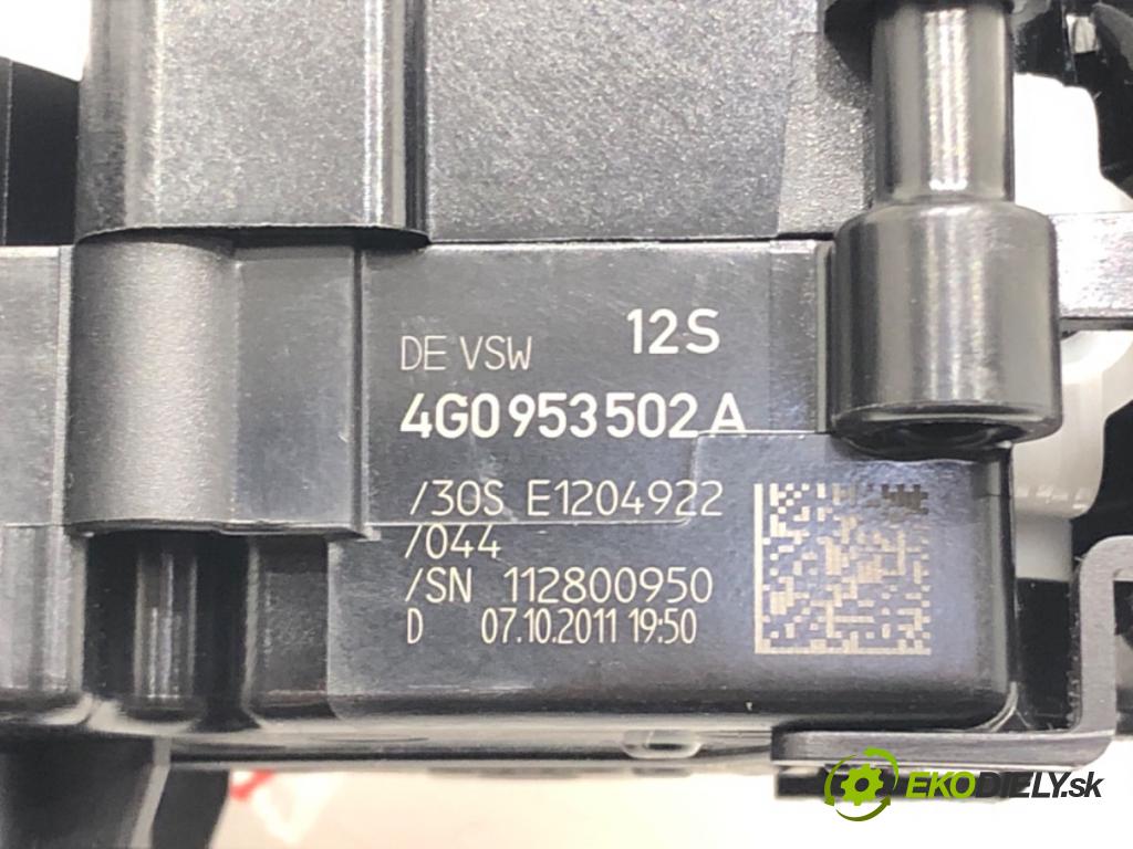 AUDI A6 C7 (4G2, 4GC) 2010 - 2018    3.0 TDI quattro 180 kW [245 KM] olej napędowy 2011 - 2018  Prepínač kombinovaný 4G0953502A (Prepínacie páčky pod volantom)