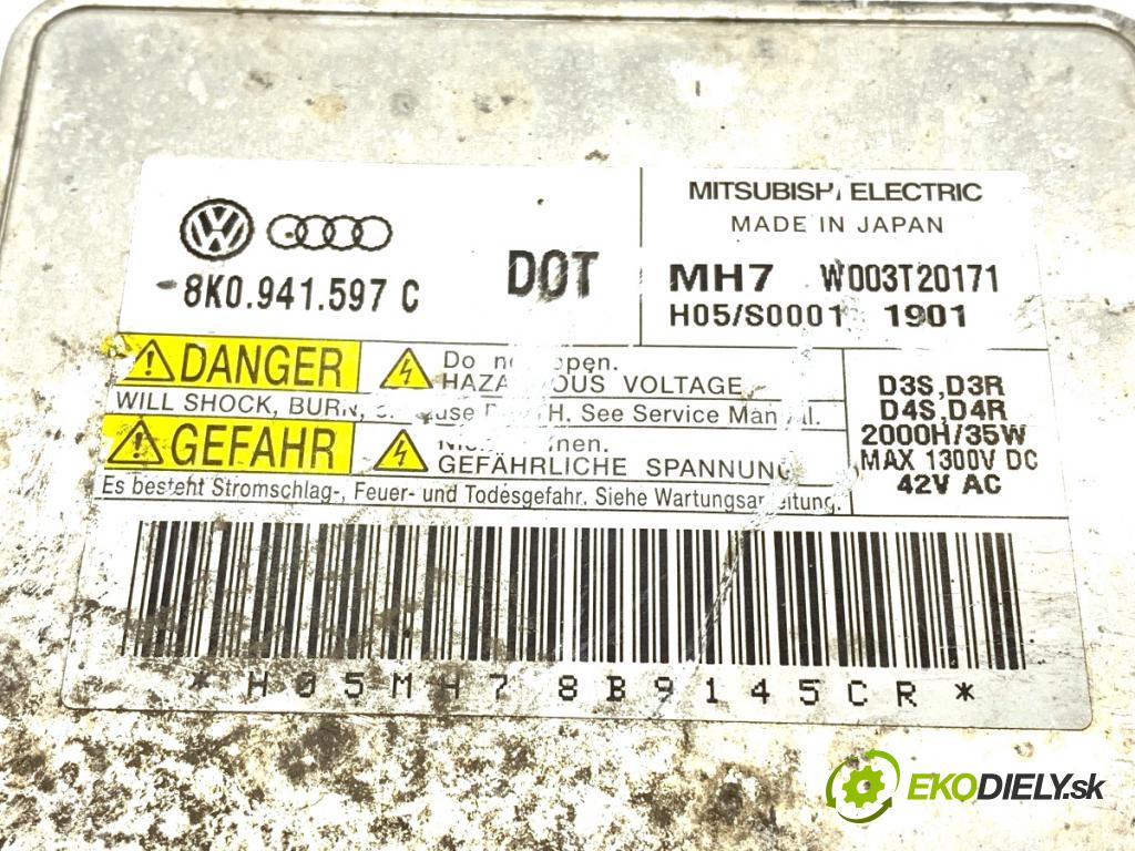 AUDI A6 C7 (4G2, 4GC) 2010 - 2018    3.0 TDI quattro 180 kW [245 KM] olej napędowy 2011 - 2018  Menič XENON 8K0941597C (Riadiaca jednotka xenónu)