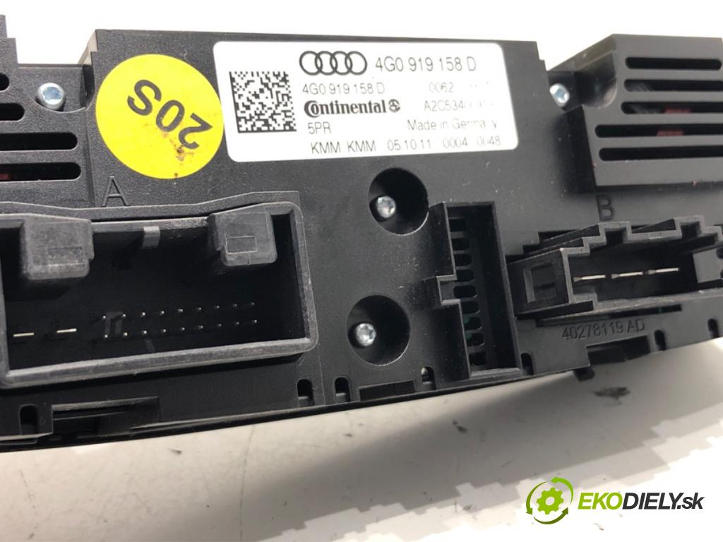 AUDI A6 C7 (4G2, 4GC) 2010 - 2018    3.0 TDI quattro 180 kW [245 KM] olej napędowy 2011 - 2018  Panel ovládaní topení klimatizace zadní část 4G0919158D