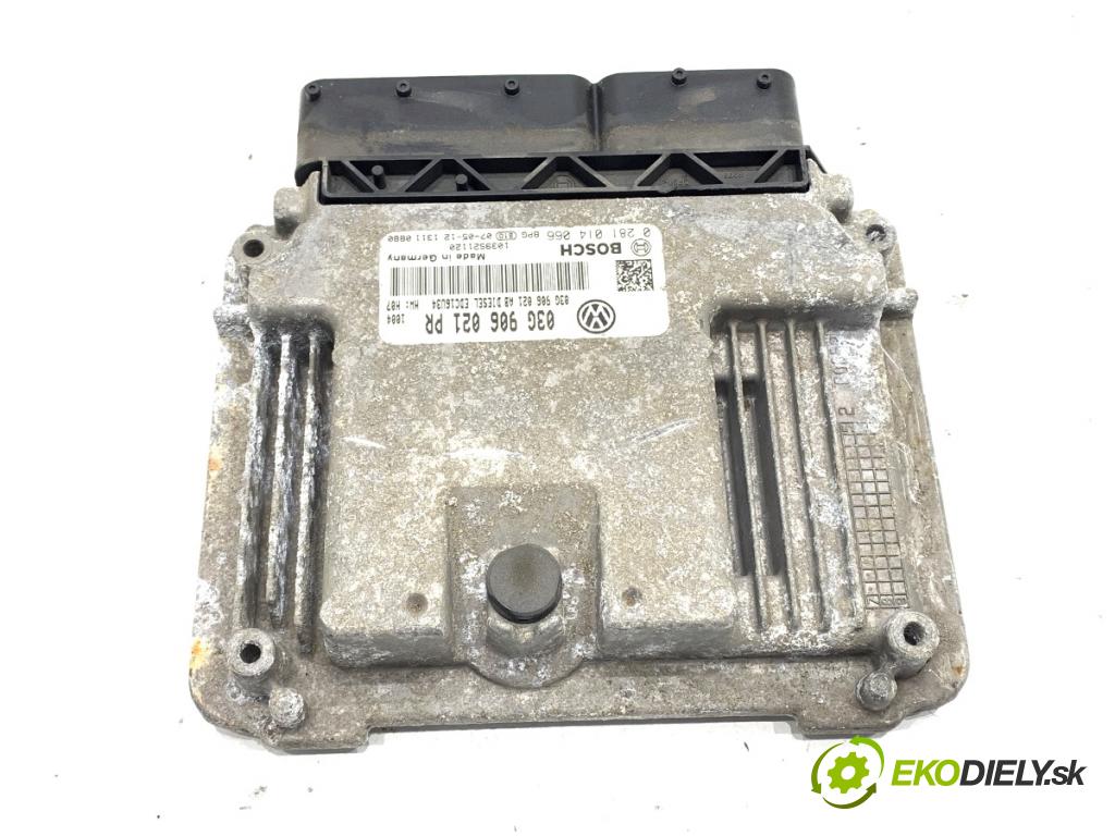 VW GOLF V (1K1) 2003 - 2010    2.0 TDI 103 kW [140 KM] olej napędowy 2004 - 2008  riadiaca jednotka Motor 03G906021PR 0281014066 (Riadiaca jednotka)