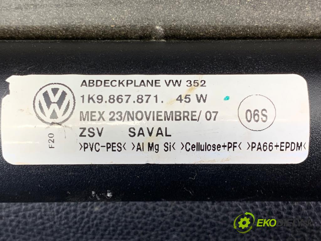 VW GOLF V (1K1) 2003 - 2010    2.0 TDI 103 kW [140 KM] olej napędowy 2004 - 2008  Roleta kufra