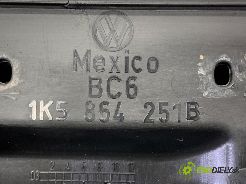 VW GOLF V (1K1) 2003 - 2010    2.0 TDI 103 kW [140 KM] olej napędowy 2004 - 2008  Lakťová opierka 1K5864251B (Lakťová opierka)