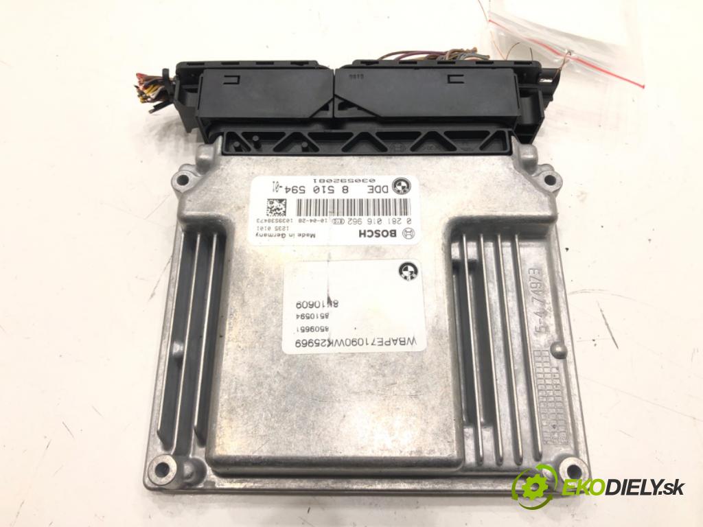 BMW X3 (E83) 2003 - 2011    xDrive 18 d 100 kW [136 KM] olej napędowy 2009 - 2011  řídící jednotka motora 8510594 0281016962 (Řídící jednotky)