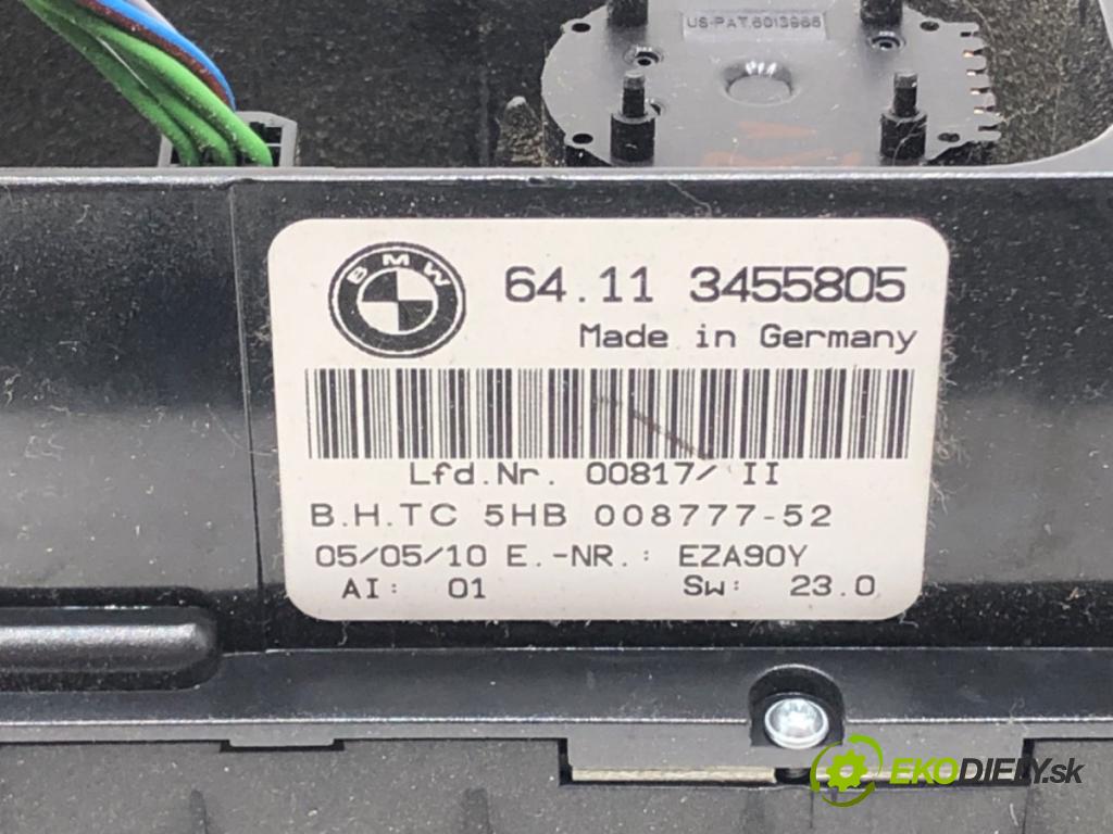 BMW X3 (E83) 2003 - 2011    xDrive 18 d 100 kW [136 KM] olej napędowy 2009 - 2011  Panel ovládania kúrenia 3455805 (Prepínacie páčky pod volantom)