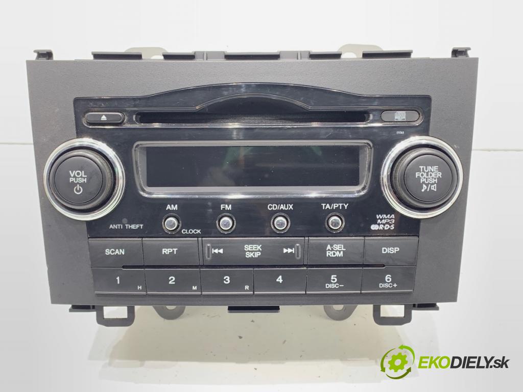 HONDA CR-V III (RE_) 2006 - 2022    2.0 i-VTEC (RE5, RE1) 110 kW [150 KM] benzyna 2007 - 2012  RADIO 39100-SWA-G101-M1 (Audio zariadenie)