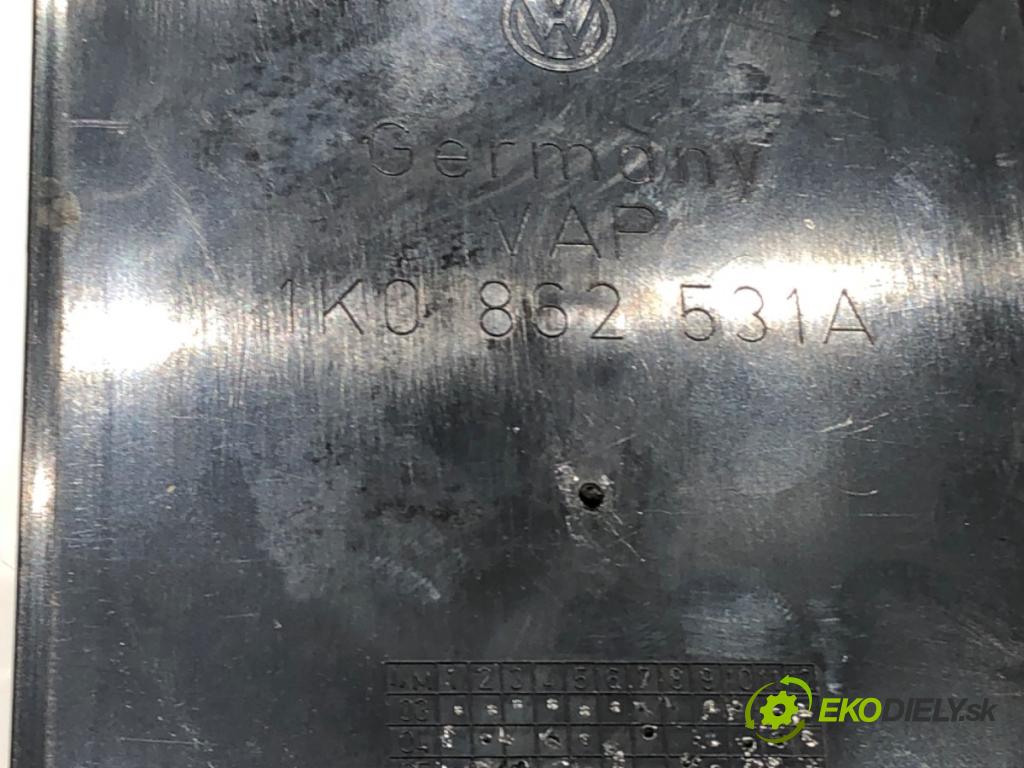 VW GOLF V (1K1) 2003 - 2010    2.0 TDI 103 kW [140 KM] olej napędowy 2004 - 2008  Držiak na nápoje 1K0862531A (Úchyt, držiak na nápoje)