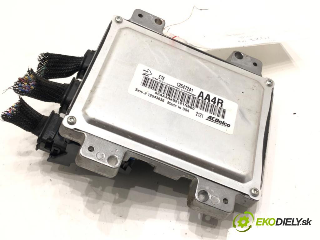 OPEL ASTRA J (P10) 2009 - 2015    1.4 Turbo (68) 103 kW [140 KM] benzyna 2009 - 2015  riadiaca jednotka Motor 12647241 (Riadiaca jednotka)