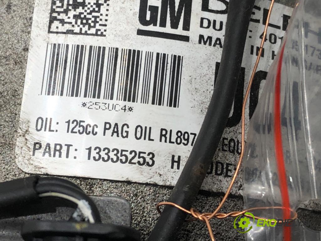 OPEL ASTRA J (P10) 2009 - 2015    1.4 Turbo (68) 103 kW [140 KM] benzyna 2009 - 2015  Kompresor klimatizácie 13335253 (Kompresor klimatizácie)