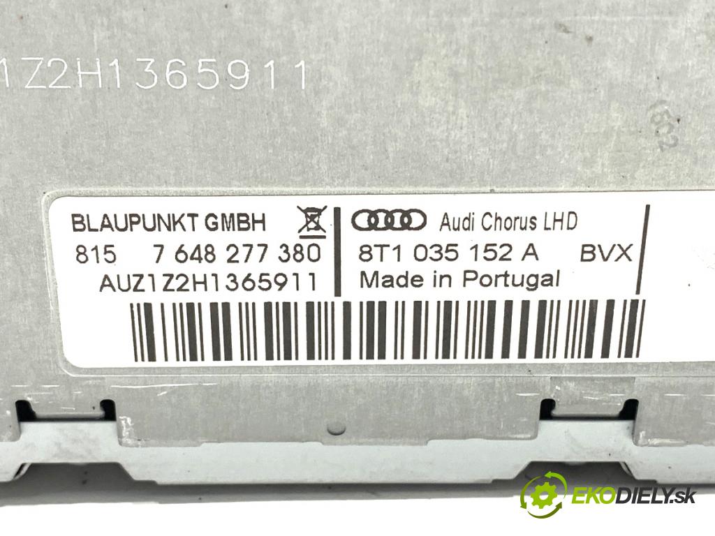 AUDI A4 B8 Avant (8K5) 2007 - 2015    1.8 TFSI 88 kW [120 KM] benzyna 2008 - 2015  RADIO 8T1035152A (Audio zariadenie)