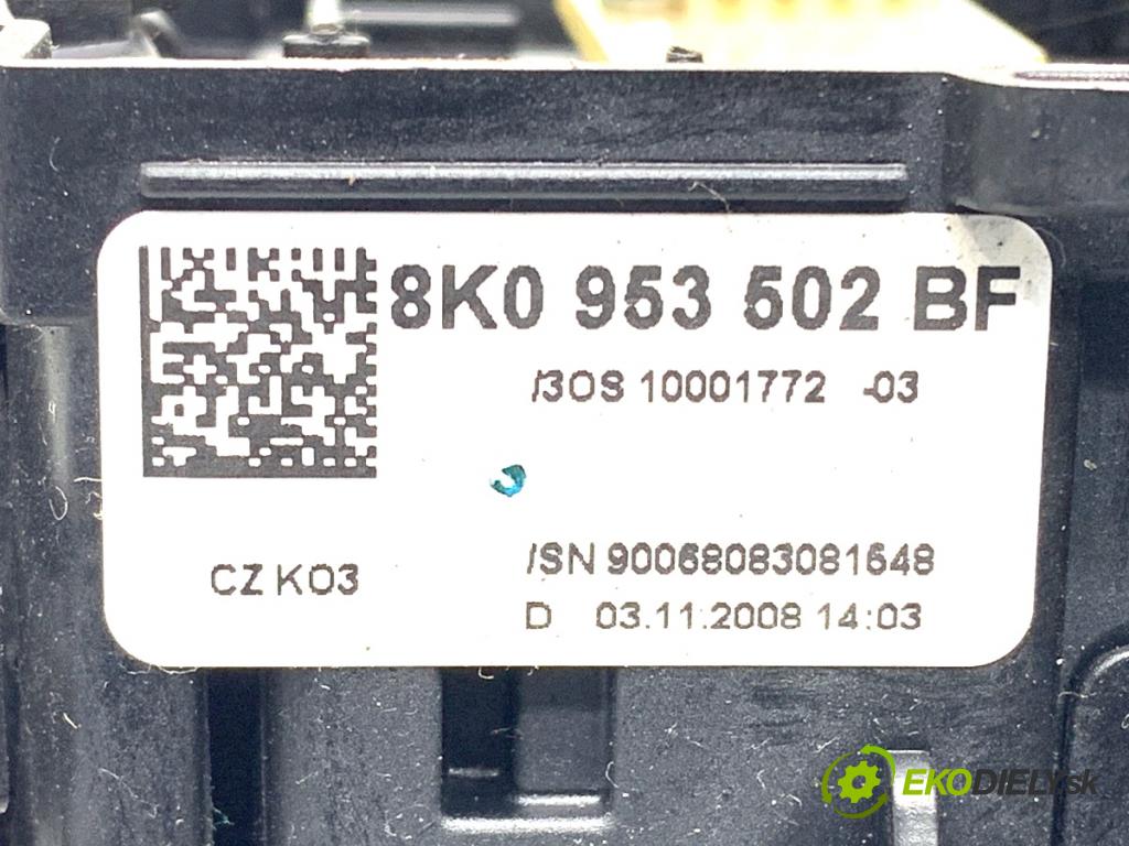 AUDI A4 B8 Avant (8K5) 2007 - 2015    1.8 TFSI 88 kW [120 KM] benzyna 2008 - 2015  Prepínač kombinovaný 8K0953502BF (Prepínacie páčky pod volantom)