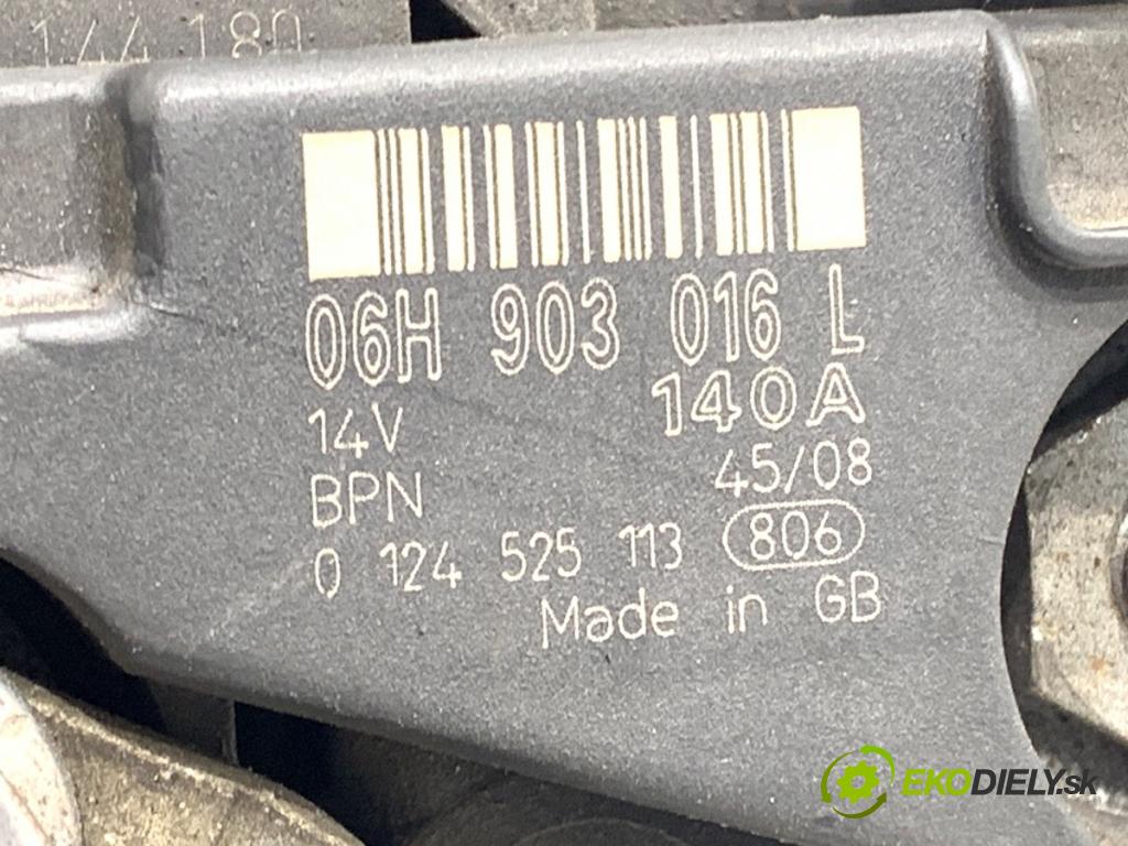 AUDI A4 B8 Avant (8K5) 2007 - 2015    1.8 TFSI 88 kW [120 KM] benzyna 2008 - 2015  Alternátor 06H903016L (Alternátor)