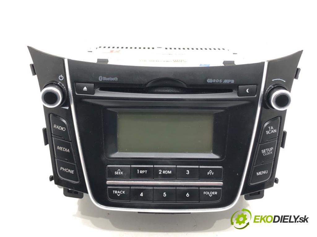 HYUNDAI i30 (GD) 2011 - 2022    1.6 88 kW [120 KM] benzyna 2012 - 2016  RADIO 96170-A6210GU (Audio zariadenie)