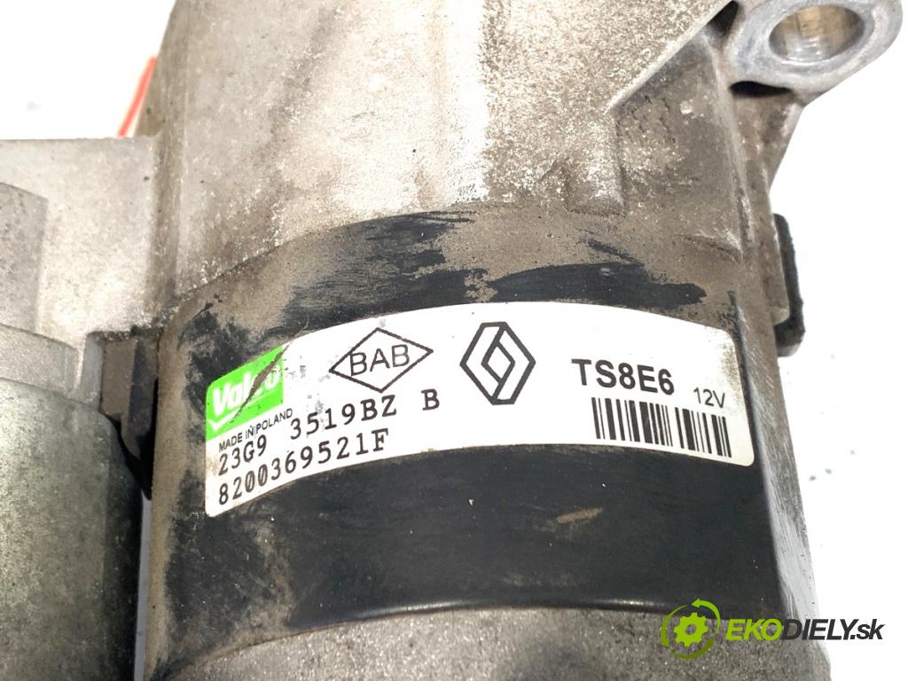 RENAULT CLIO III liftback 2009 74 kW 1.2 16V (BR0P, CR0P) 1149 Štartér 8200369521F (Štartér)