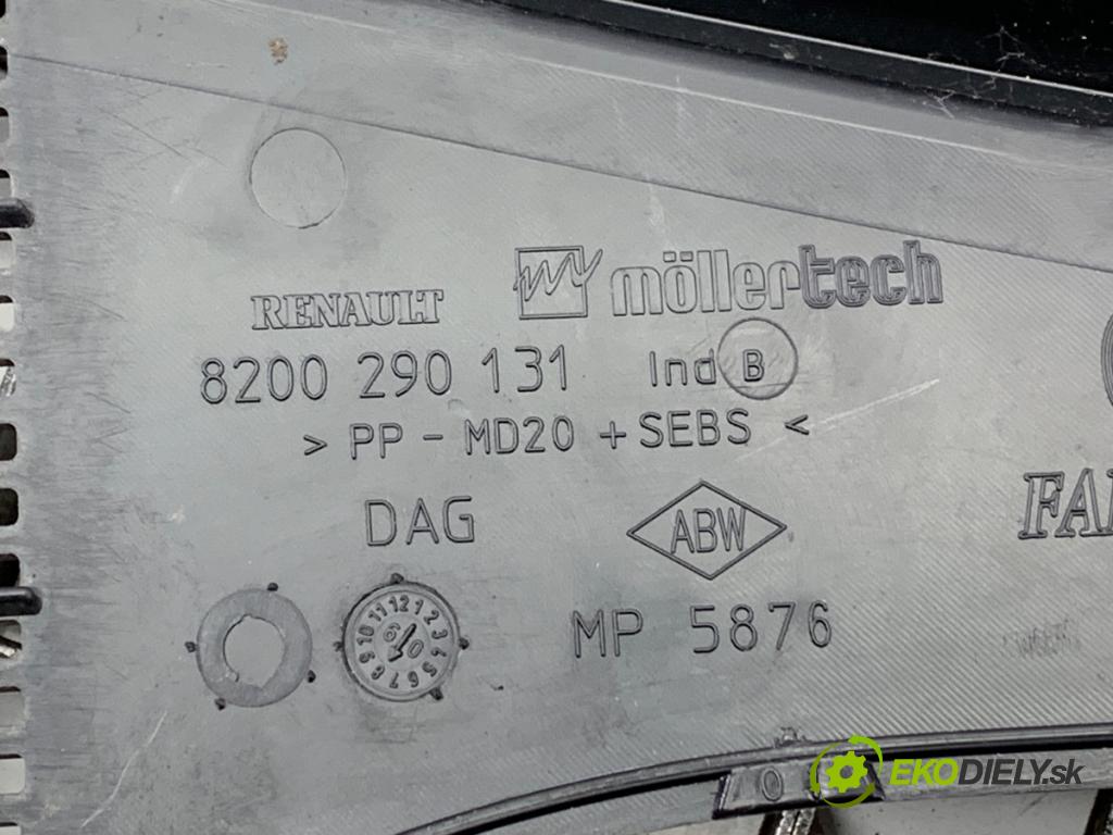 RENAULT CLIO III (BR0/1, CR0/1) 2005 - 2014    1.2 16V (BR0P, CR0P) 74 kW [101 KM] benzyna 2007 - 2014  Torpédo, plast pod čelné okno 8200290131 (Torpédo)