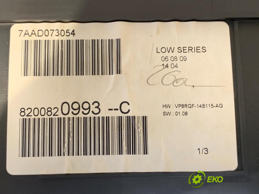 RENAULT CLIO III liftback 2009 74 kW 1.2 16V (BR0P, CR0P) 1149 prístrojovka 8200820993C (Přístrojové desky, displeje)