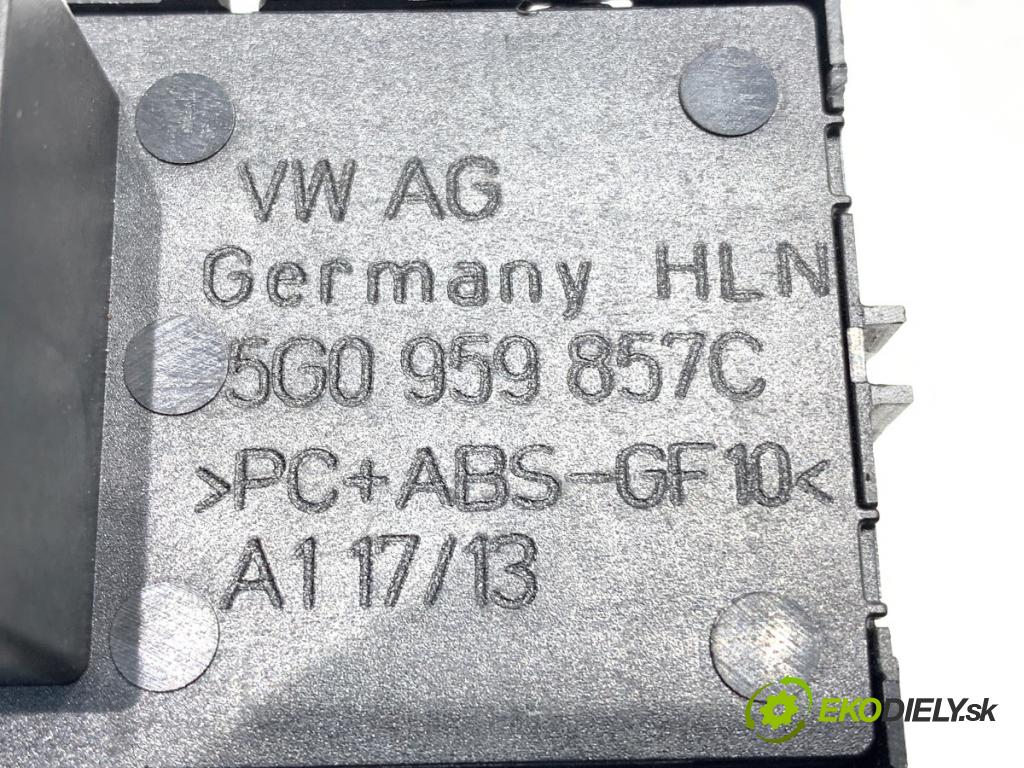 VW GOLF VII (5G1, BQ1, BE1, BE2) 2012 - 2022    1.4 TSI 90 kW [122 KM] benzyna 2012 - 2022  přepínač oken 5G0959857C (Ovládaní topení a přepínače)