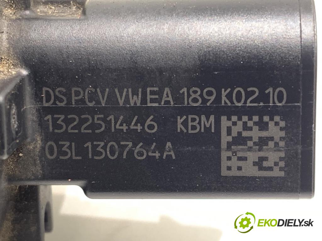 SKODA RAPID (NA2) 2011 - 2022    1.6 TDI 77 kW [105 KM] olej napędowy 2011 - 2013  Snímač tlaku paliva 03L130764A (Snímač)