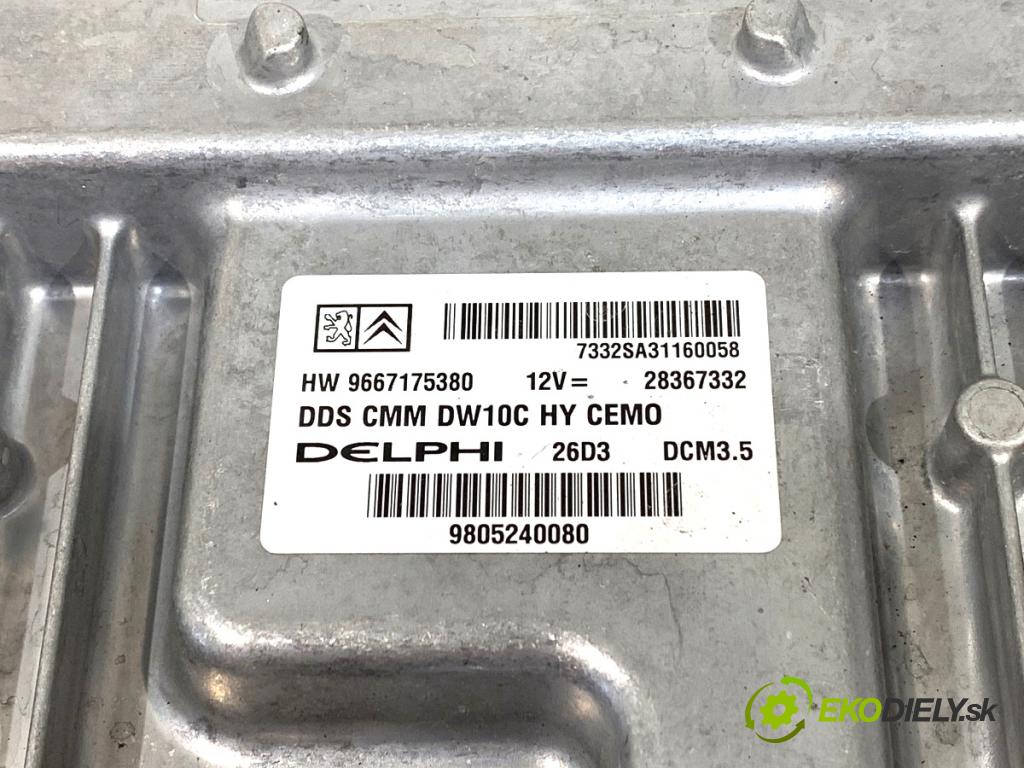 PEUGEOT 508 SW I Kombi 2013 120 kW 2.0 HDi RXH Hybrid4 1997 riadiaca jednotka Motor 9805240080 (Riadiaca jednotka)