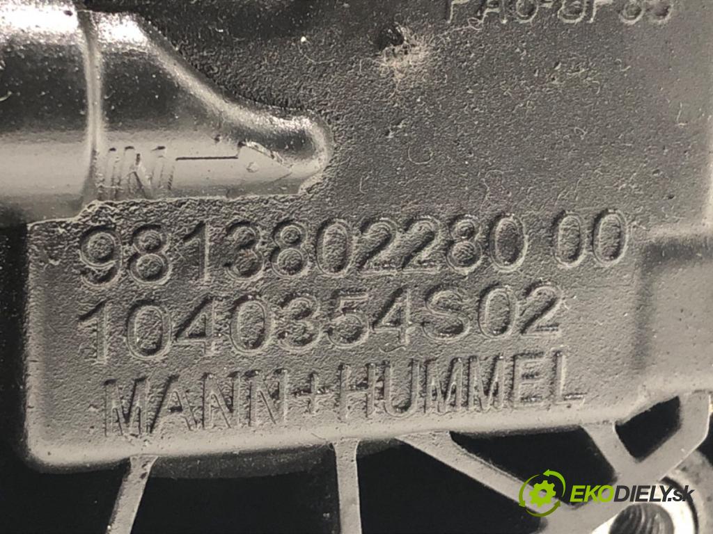 PEUGEOT 508 SW I (8E_) 2010 - 2018    2.0 HDi RXH Hybrid4 120 kW [163 KM] Hybryda silnik Diesla / elektryczny 2010 - 2018  Obal filtra paliva 9813802280 (Obal filtra paliva)