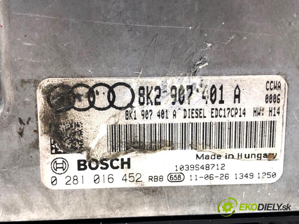 AUDI A4 B8 sedan 2011 176 kW 3.0 TDI quattro 2967 riadiaca jednotka Motor 8K2907401A (Riadiaca jednotka)