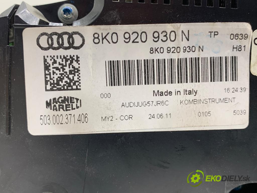 AUDI A4 B8 sedan 2011 176 kW 3.0 TDI quattro 2967 Prístrojovka 8K0920930N (Prístrojová doska, displej)