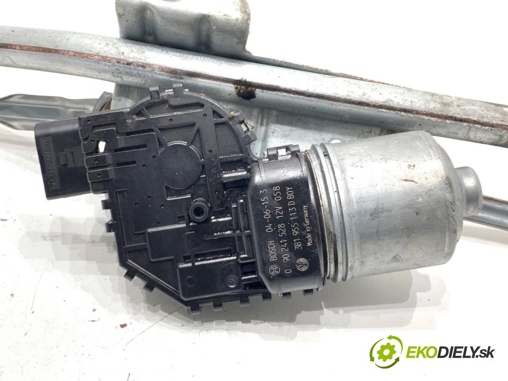 VW PASSAT B5.5 Variant (3B6) 2000 - 2005    1.9 TDI 96 kW [130 KM] olej napędowy 2000 - 2005  Mechanizmus stieračov predný 3B1955113D (Motorček stieračov predný)