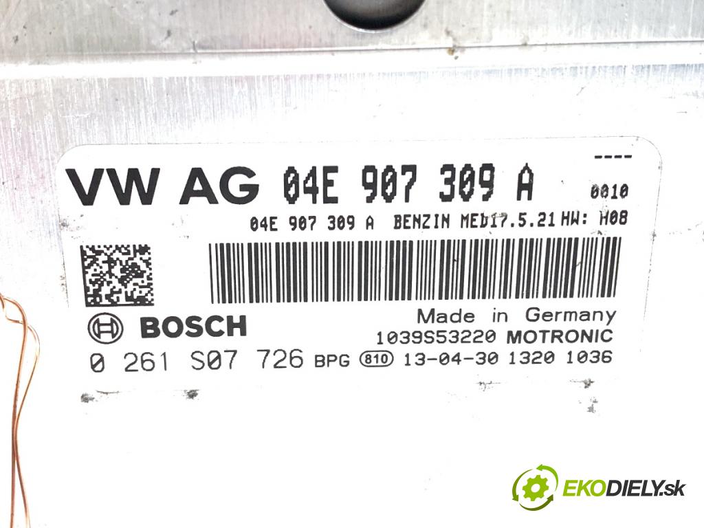 VW GOLF VII (5G1, BQ1, BE1, BE2) 2012 - 2022    1.4 TSI 90 kW [122 KM] benzyna 2012 - 2022  riadiaca jednotka Motor 04E907309A (Riadiaca jednotka)