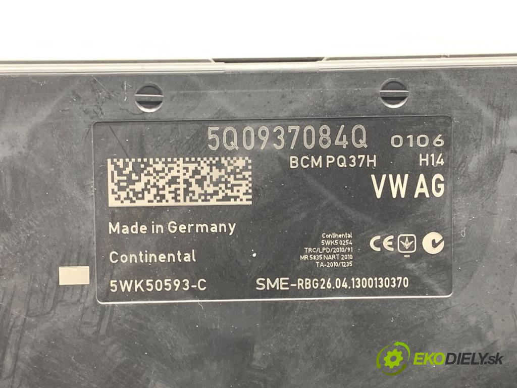 VW GOLF VII (5G1, BQ1, BE1, BE2) 2012 - 2022    1.4 TSI 90 kW [122 KM] benzyna 2012 - 2022  Modul BCM 5Q0937084Q (Riadiaca jednotka ostatné)