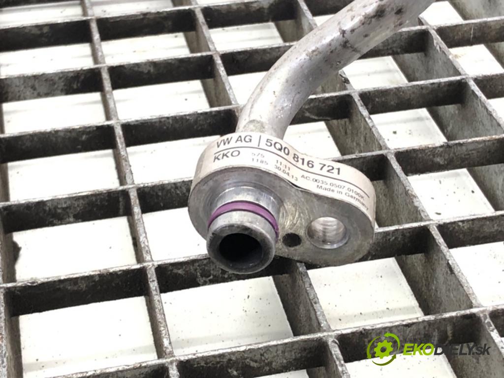 VW GOLF VII (5G1, BQ1, BE1, BE2) 2012 - 2022    1.4 TSI 90 kW [122 KM] benzyna 2012 - 2022  rúrka klimatizácie 5Q0816721 (Rúrka klimatizácie)