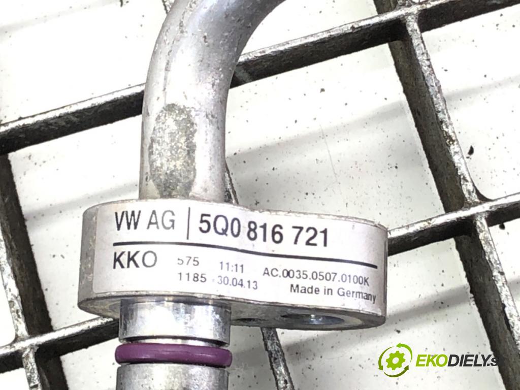 VW GOLF VII (5G1, BQ1, BE1, BE2) 2012 - 2022    1.4 TSI 90 kW [122 KM] benzyna 2012 - 2022  rúrka klimatizácie 5Q0816721 (Rúrka klimatizácie)