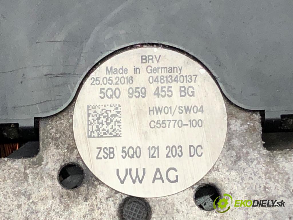VW GOLF VII Variant (BA5, BV5) 2013 - 2022    1.6 TDI 81 kW [110 KM] olej napędowy 2013 - 2017  Ventilátor chladiča 5Q0959455BG (Ventilátor)