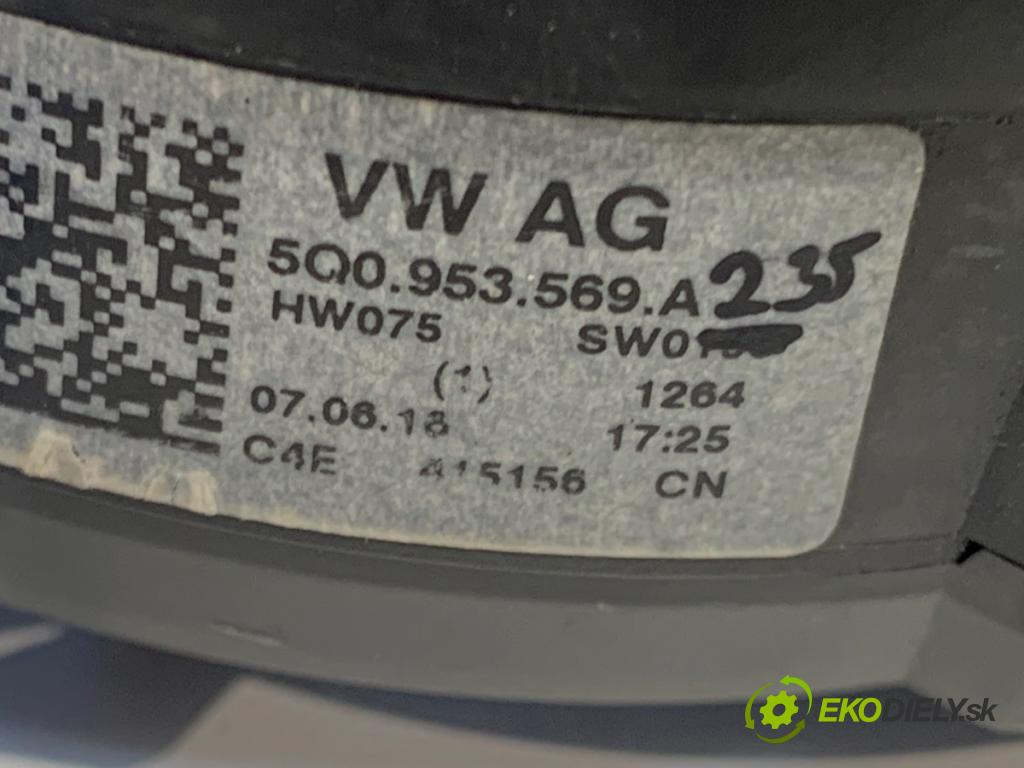 VW GOLF VII Variant (BA5, BV5) 2013 - 2022    1.6 TDI 81 kW [110 KM] olej napędowy 2013 - 2017  Krúžok, slimák airbag 5Q0953569A (Airbag)