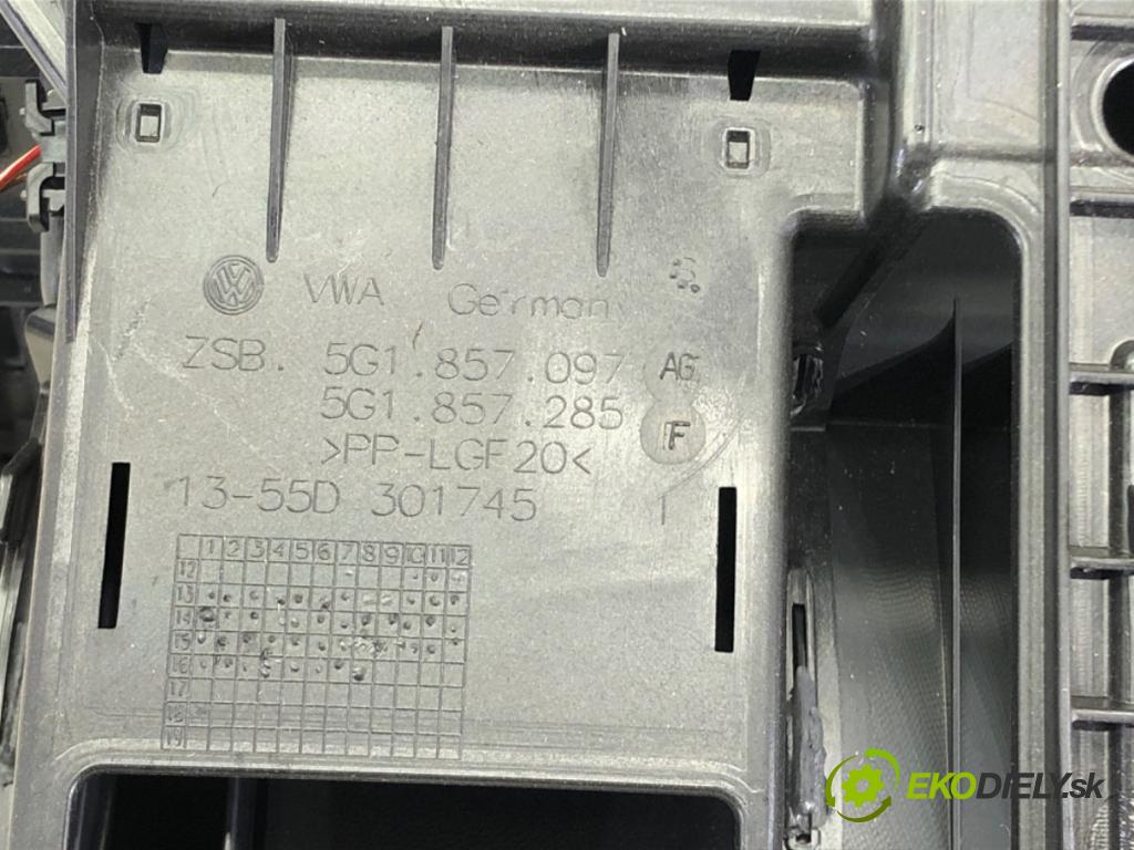 VW GOLF VII Variant (BA5, BV5) 2013 - 2022    1.6 TDI 81 kW [110 KM] olej napędowy 2013 - 2017  Priehradka, kastlík spolujazdca 5G1857097AG (Priehradka, kastlík)